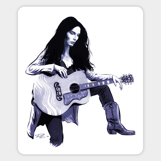 Emmylou Harris - An illustration by Paul Cemmick Magnet by PLAYDIGITAL2020